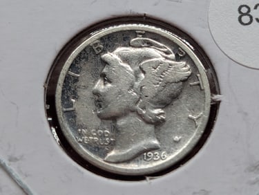 1936-S Mercury Dime
