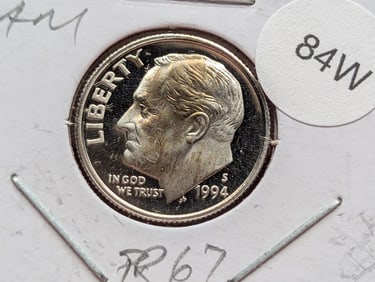 1994-S Clad Roosevelt Dime Proof DCAM
