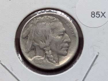1913-D Buffalo Nickel - Type 2 - Key Date - VF