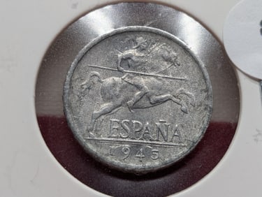 1945, 5 Centimos, Spain