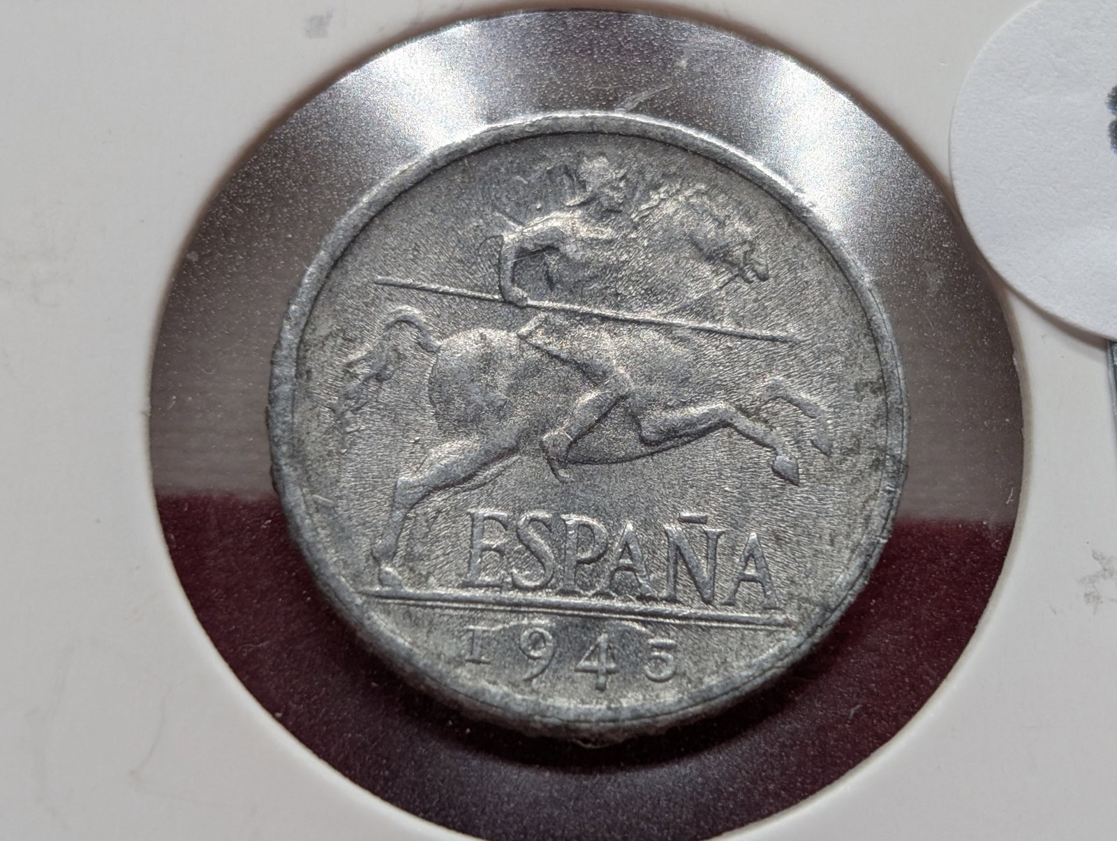 1945, 5 Centimos, Spain (1 of 3)