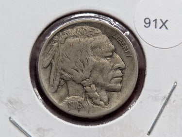 1916-D Buffalo Nickel - VF