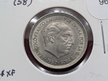 1957 (58) 5 Pesetas, Spain