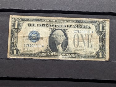 1928-A One Dollar Silver Certificate  Funny Back