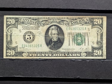 1928-A Twenty Dollar Federal Reserve Note