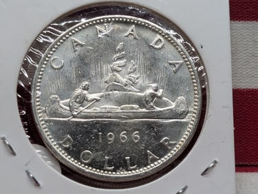 1966 Canada One Dollar, 80% Silver Proof