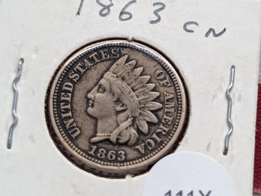 1863 Indian Head Cent