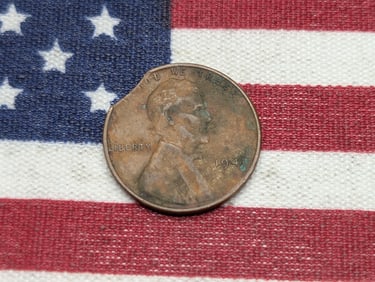 1941 Lincoln Wheat Cent Die Clip Error