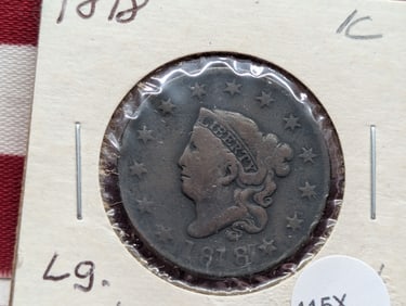1818 U.S. Coronet Head Large Cent