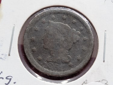 1852 U.S. Braided Hair Large Cent