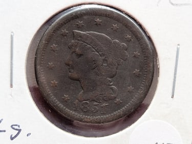 1851 U.S. Braided Hair Large Cent