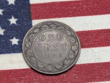 1876 H Canada One Cent