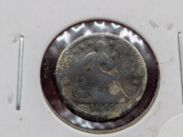 1851-O Seated Liberty Half Dime - AG