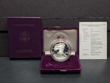 1987-S American Silver Eagle  .999 Fine Silver  1 Troy Oz.  2nd Year