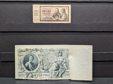 1912 & 1960 Eastern European Currency Notes