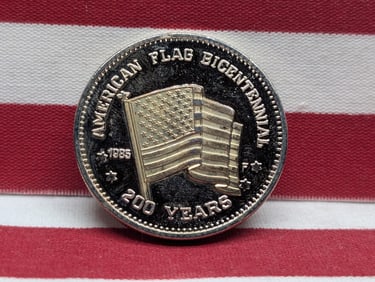 1985 American Flag Bicentennial 200 Years Double Eagle Commemorative Token