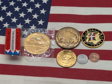 (6) Assorted Vintage Tokens