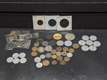 (54) Assorted Foreign Coins