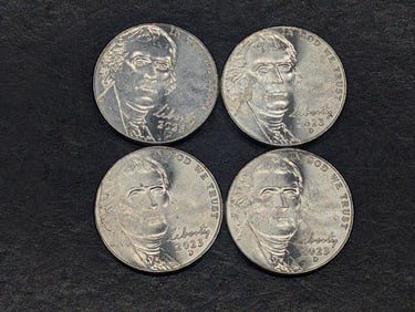 (4) 2023-D Uncirculated Jefferson Nickels