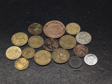 (16) Thailand  and other Foreign coins