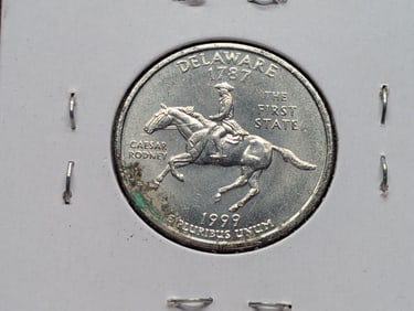 1999-P Platinum Layered Delaware State Quarter