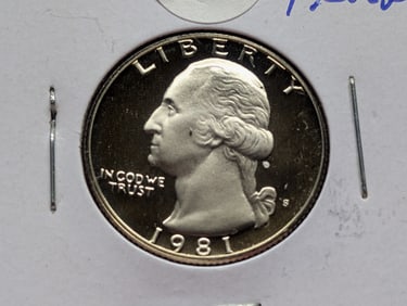 1981-S Washington Quarter, D/C Proof
