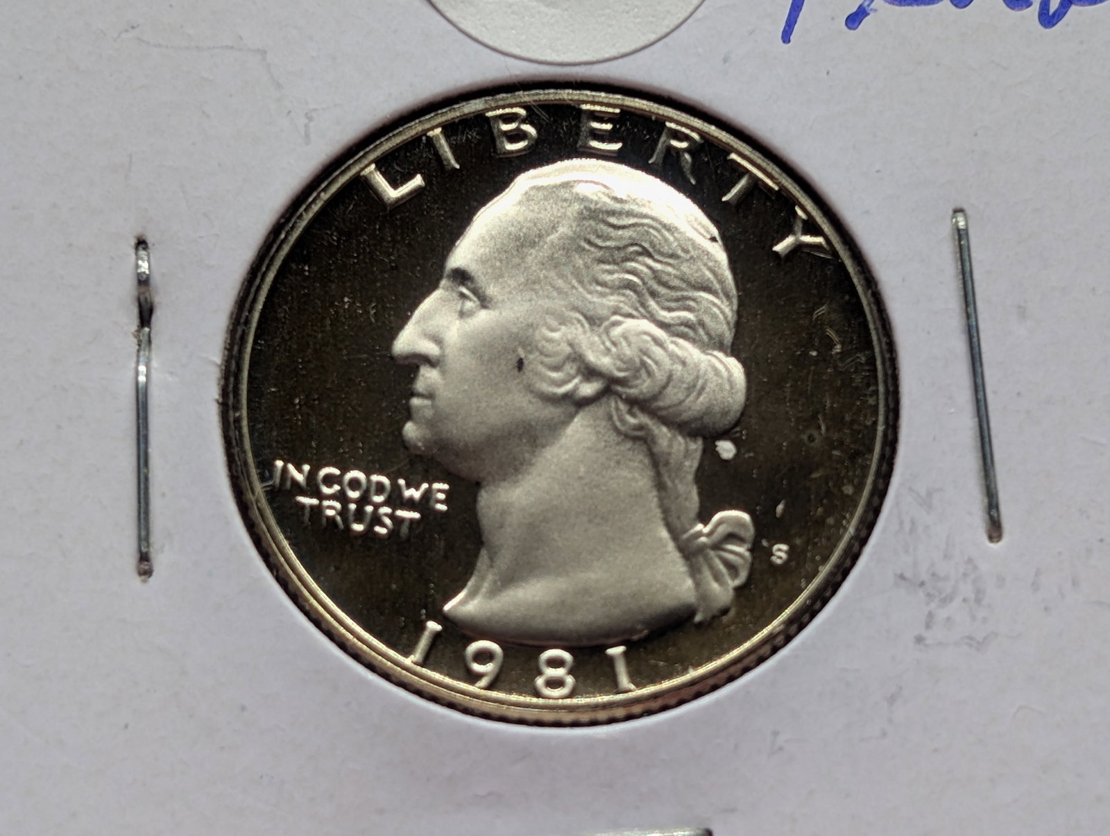 1981-S Washington Quarter, D/C Proof: 1981-S Washington Quarter, D/C Proof