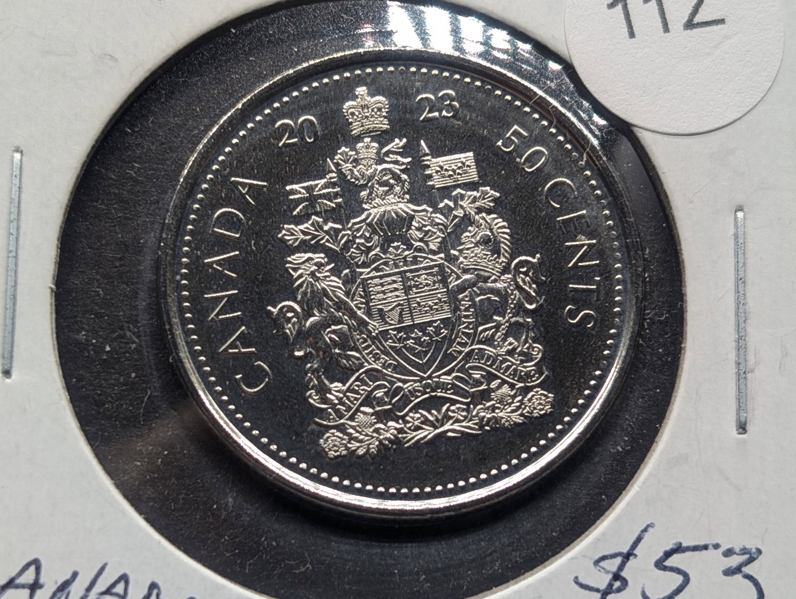 2023 Canada "Elizabeth II", 50 Cents, not for circulation, books f/$53: 2023 Canada "Elizabeth II", 50 Cents, not for circulation, books f/$53