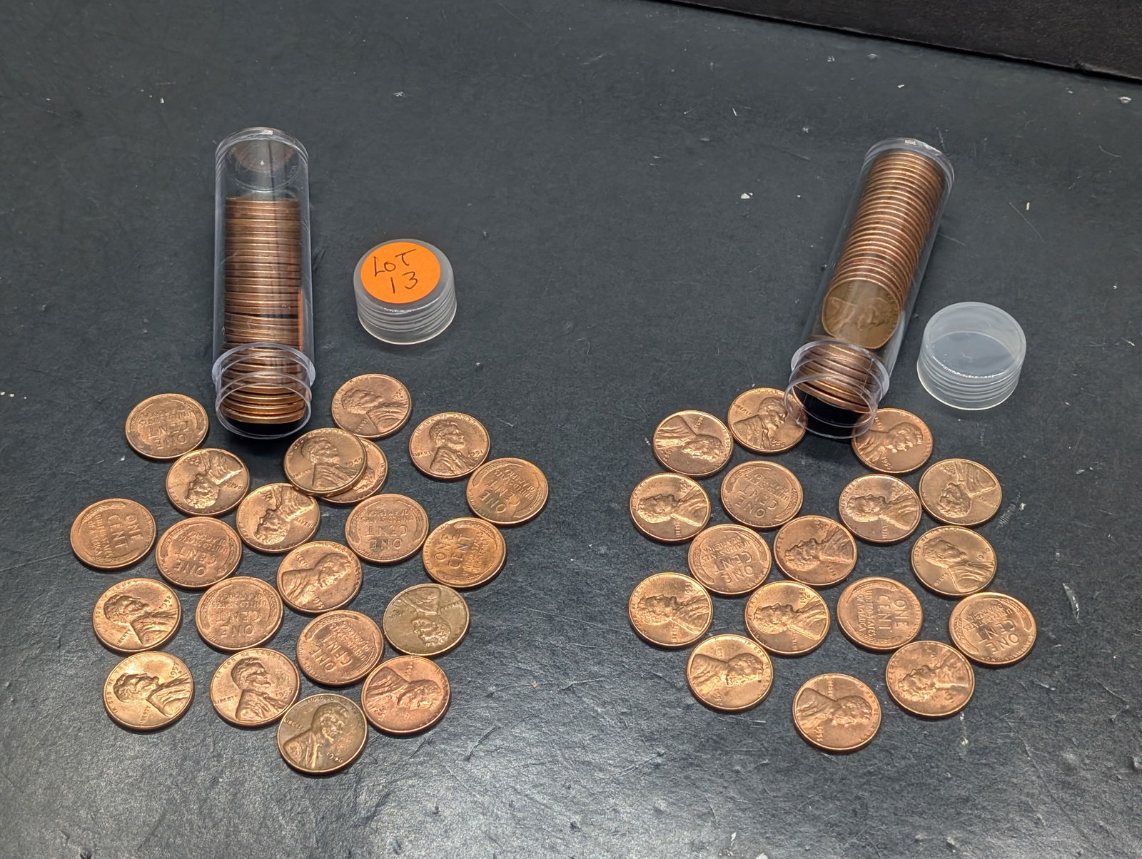 100 - 1940's & 1950's Lincoln Wheat Cents Mostly BU (1 of 8)