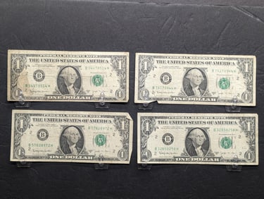 (4) 1963-B Joseph Barr Federal Reserve Notes