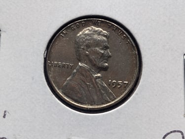 1957-P Lincoln Wheat Cent, Error?