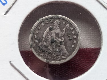 1854 Seated Half Dime