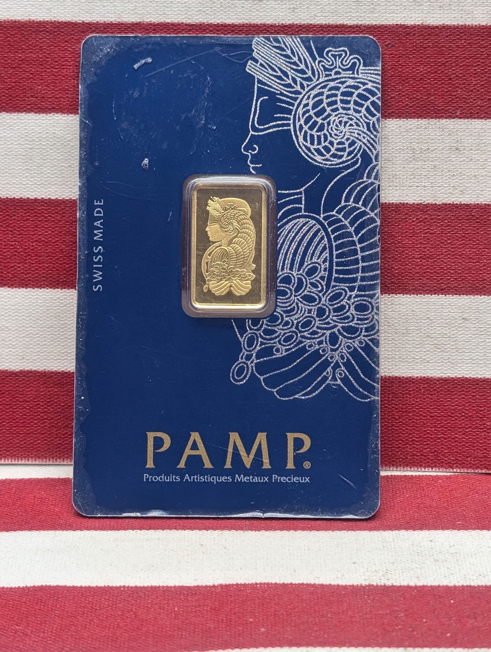 Suisse 5 Gram 999.9 Fine Gold Bar Certified by PAMP (1 of 4)