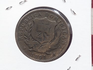 1891 Dominican Republic 10 Centesimos