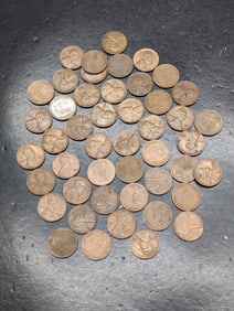 (50) 1955-S Lincoln Wheat Cents