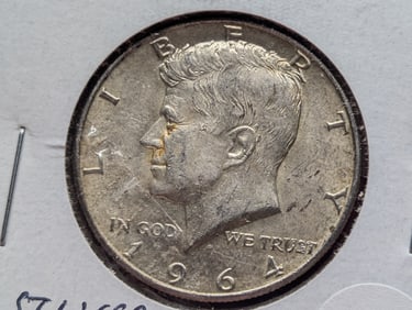 1964-D  90% Silver Kennedy Half Dollar
