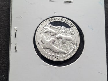 2017-S "Silver Proof" ATB, Effigy Mounds Iowa