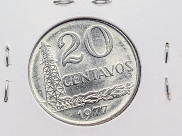 1977 Brazilian 20 Centavos Coin