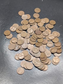 100 - 1950's Lincoln Wheat Cents, All S Mint