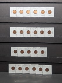(23) 1969-S Lincoln Memorial Cents BU
