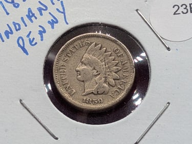 1859 -C/N Indian Head Cent,