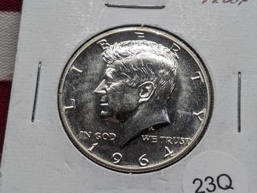 1964-P 90%  Silver Kennedy Half Dollar