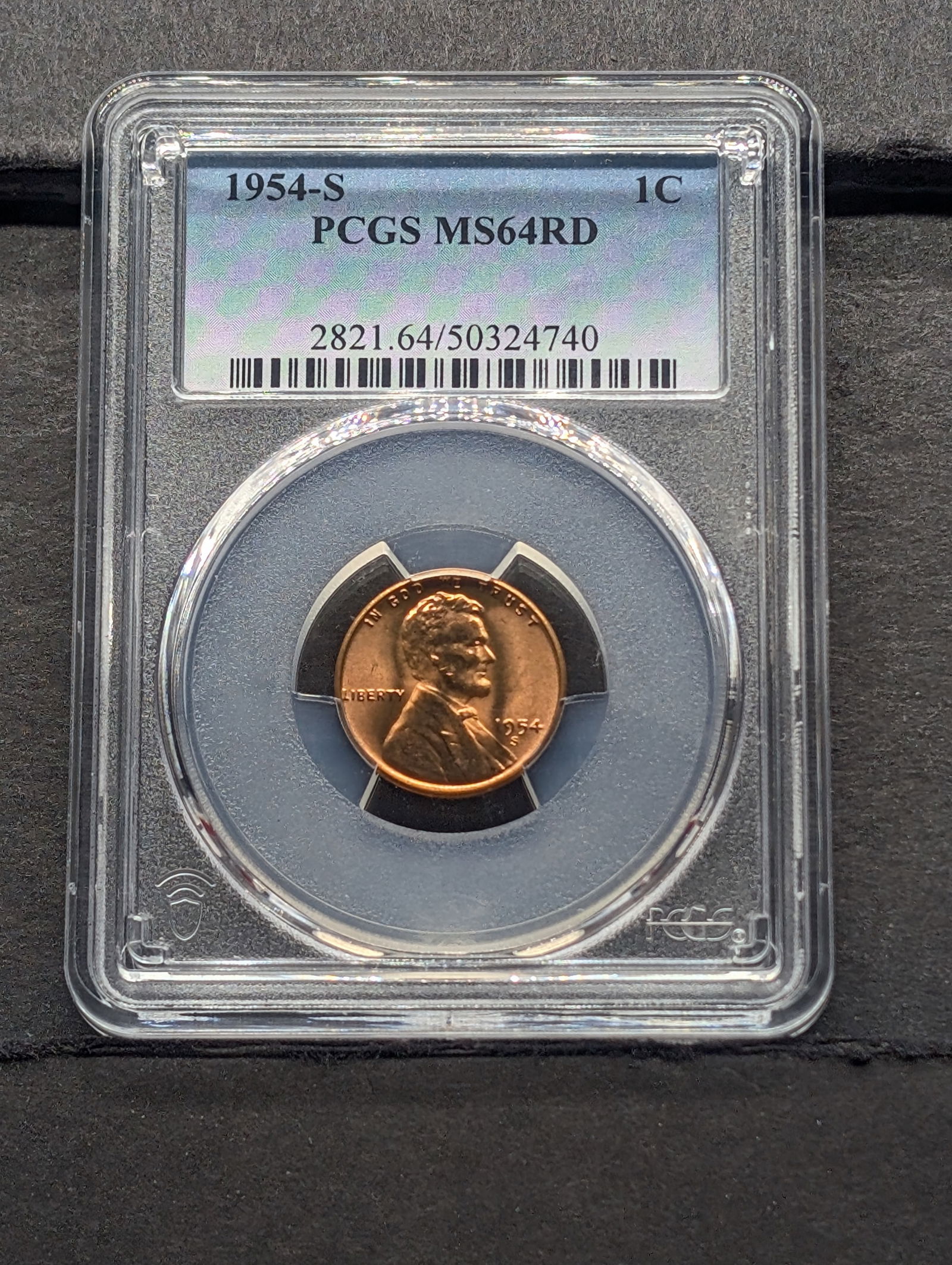 1954-S Lincoln Wheat Cent, PCGS MS64RD (1 of 4)
