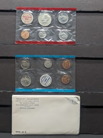 1970 P&D Uncirculated Coin Set, Includes the Rare 40% Silver Kennedy Half Dollar, and the "S" Mint