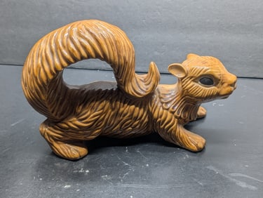 1974 Vintage Ceramic Squirrel Figurine marked "Alice Arnell's"