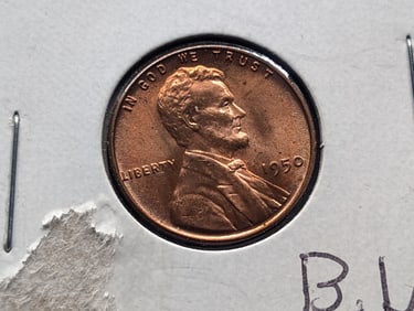 1950-P Lincoln Wheat Cent, BU
