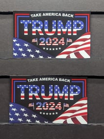 2 Trump Stickers, Great For Car Bumpers, etc.