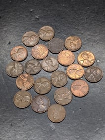(20) 1955's Lincoln Wheat Cents
