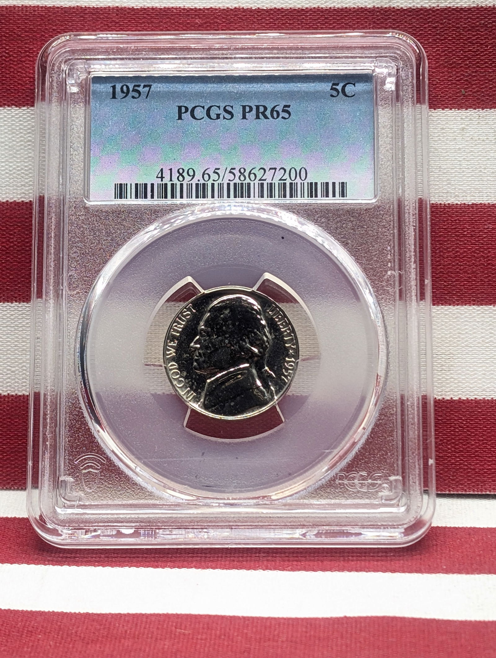 1957 Jefferson Nickel PCGS PR65 (1 of 4)