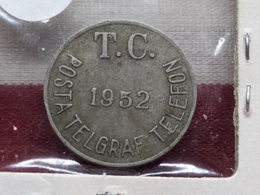 1952 Turkish Telephone Token